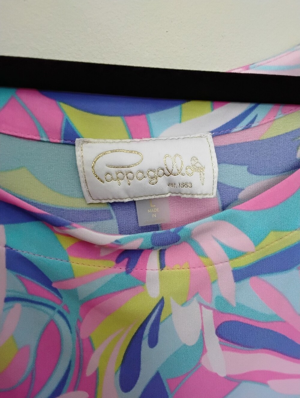 Pappagallo Vibrant Floral Shift Dress - Pink Multi Large - Picture 3 of 5